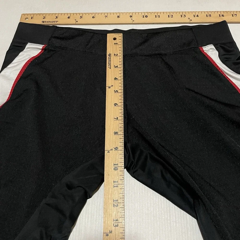 Nike Women's Black Track Pants Side Stripe Bootcut Athletic Size Medium Y2K